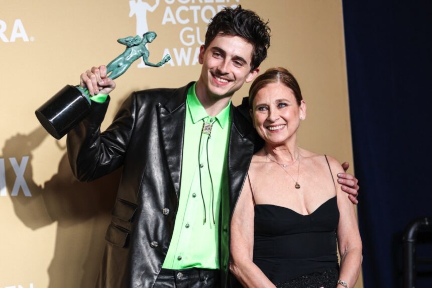 Timothée Chalamet 31st Screen Actors Guild Awards - Press Room