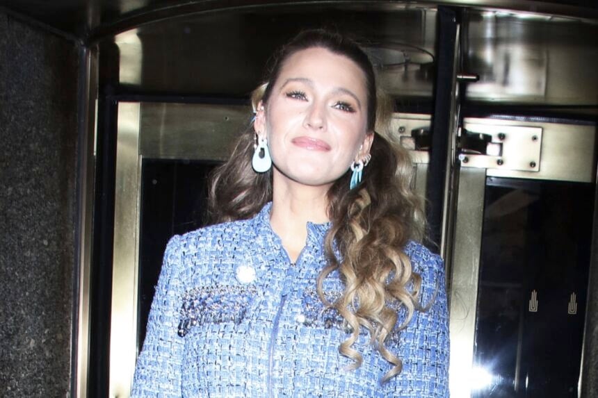 Blake Lively Celebrities At 'Late Night with Seth Meyers' Show Studios