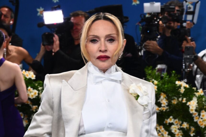 Madonna 2025 Met Gala Celebrating ‘Superfine: Tailoring Black Style’