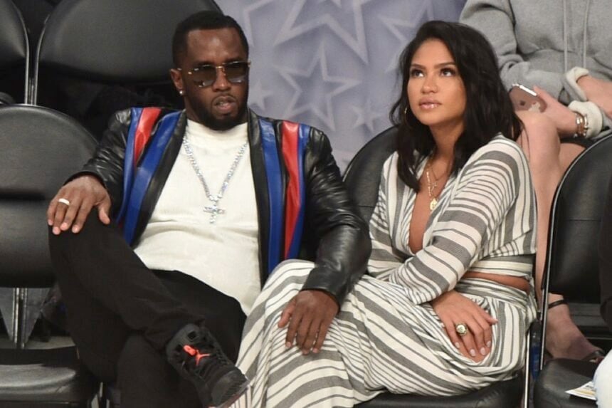 Sean Combs and Cassie Ventura Celebrities at the 2018 NBA All-Star Game