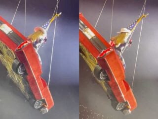 Beyonce floating car