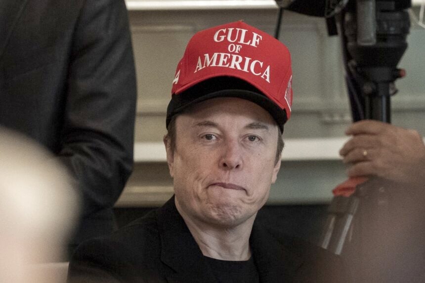 Elon Musk President Trump Hosts Cabinet Meeting At The White House