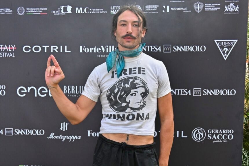 Ezra Miller Filming Italy 2025 - Day 1 Photocall