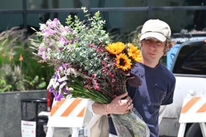 Jeremy Allen White spotted at a farmers market in Los Angeles