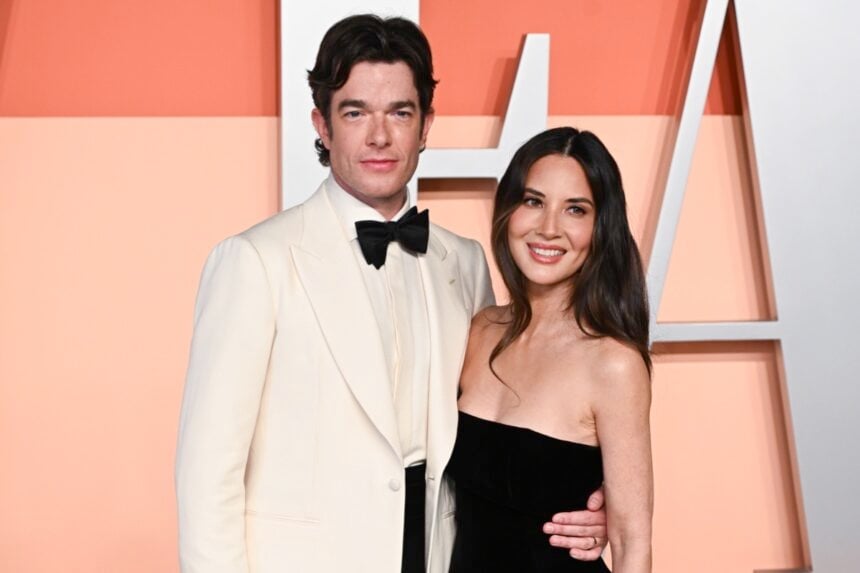 John Mulaney and Olivia Munn Vanity Fair Oscar Party