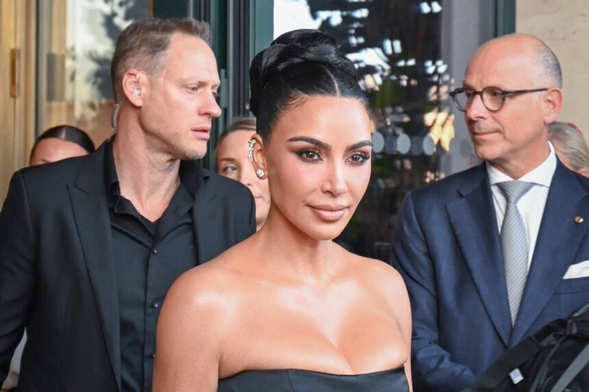 Kim Kardashian Departs Hotel For Lauren Sanchez's Bachelorette Party