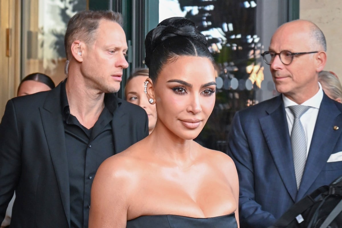 Kim Kardashian Departs Hotel For Lauren Sanchez's Bachelorette Party