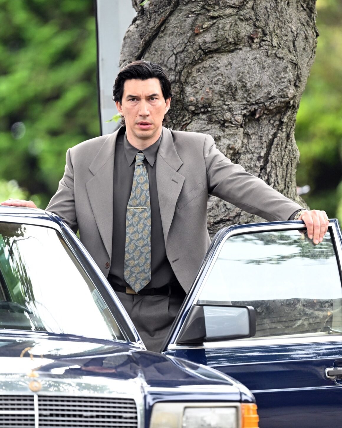 Scarlett Johansson And Adam Driver Film 'Paper Tiger' In New York