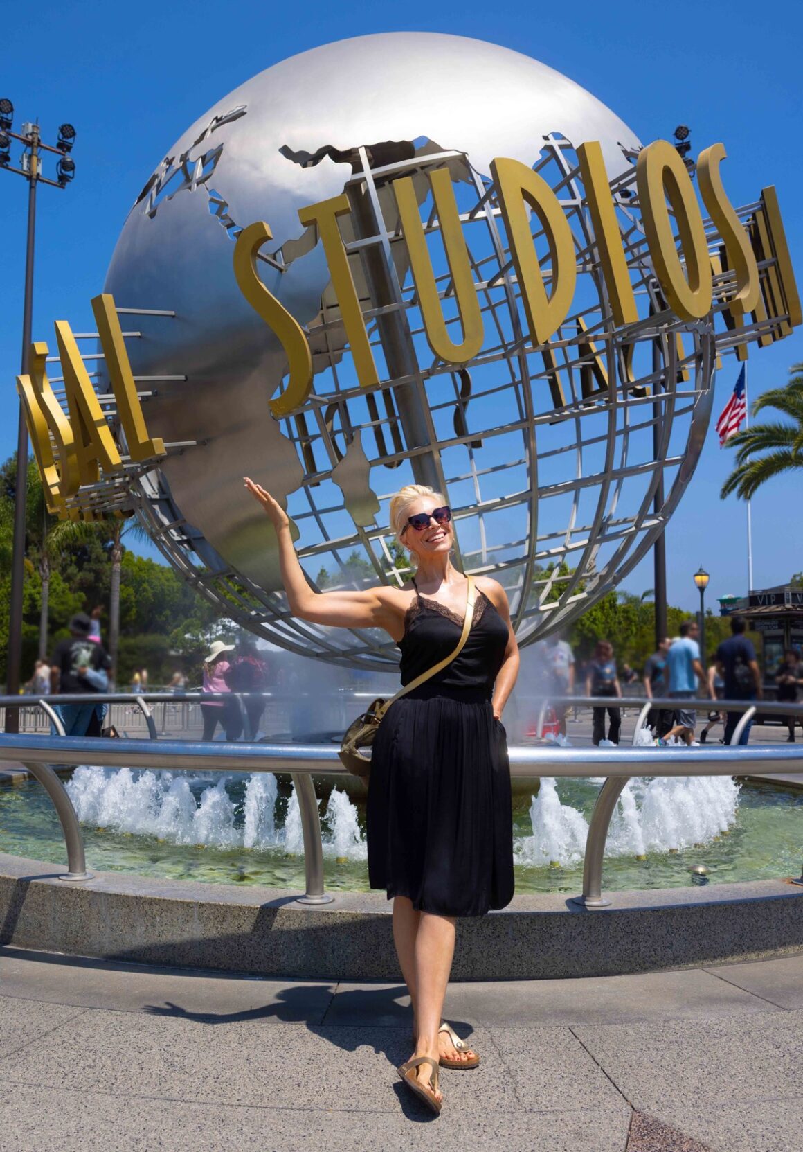 Hannah Waddington visits Universal Studios Hollywood on July 15, 2025