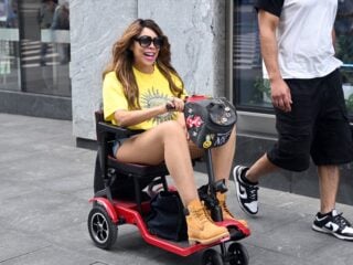 Wendy Williams Arrives At A New York City Deli On A Mobility Scooter To Celebrate Her 61st Birthday With Friends