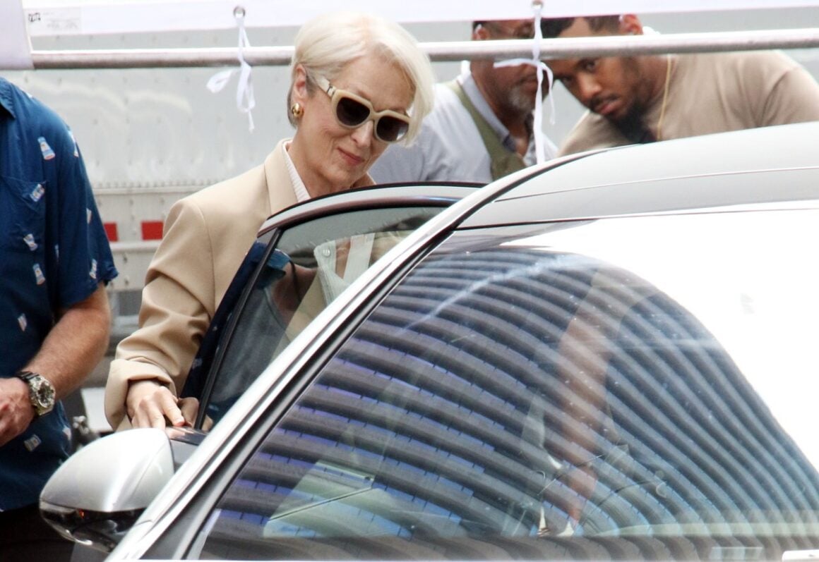 Filming On The Set Of 'The Devil Wears Prada' In New York City