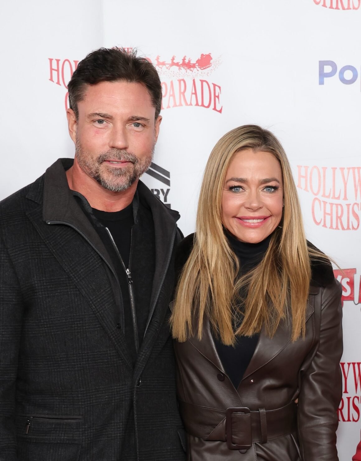 Denise Richards and Aaron Phypers 92nd Anniversary Of The Hollywood Christmas Parade Supporting Marine Toys For Tots