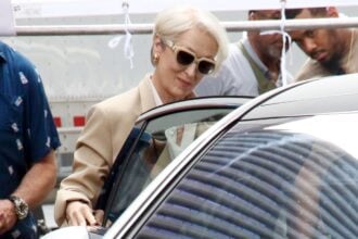 Filming On The Set Of 'The Devil Wears Prada' In New York City