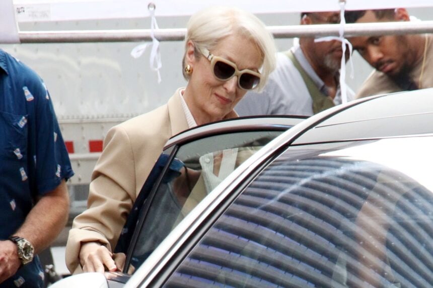 Filming On The Set Of 'The Devil Wears Prada' In New York City