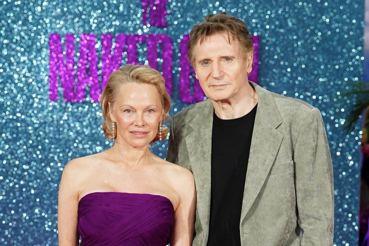 Have Liam Neeson and Pamela Anderson fallen madly in love?