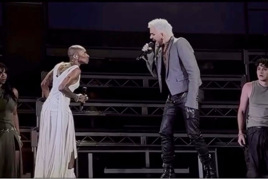 Adam Lambert and Cynthia Erivo in Jesus Christ Superstar