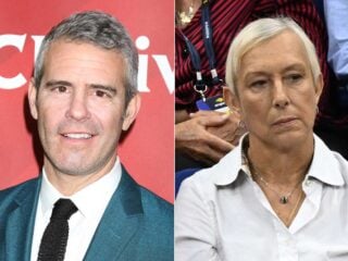 Andy Cohen and Martina Navratilova