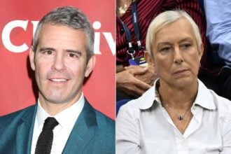 Andy Cohen and Martina Navratilova