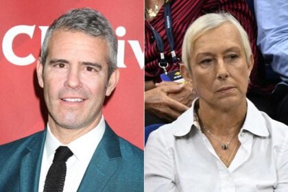 Andy Cohen and Martina Navratilova