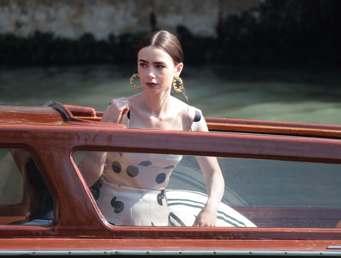 Filming On The Set Of ‘Emily In Paris’ In Venice
