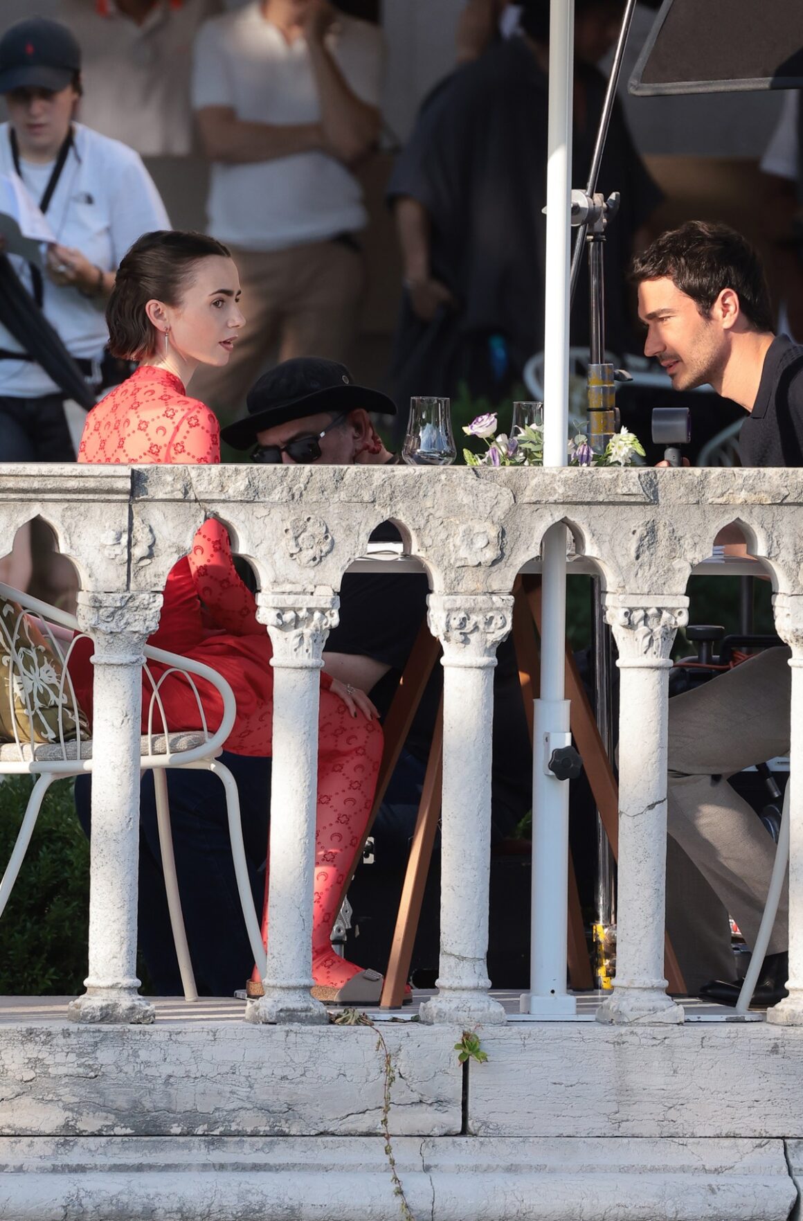Cast Filming On The ‘Emily In Paris’ Set In Venice