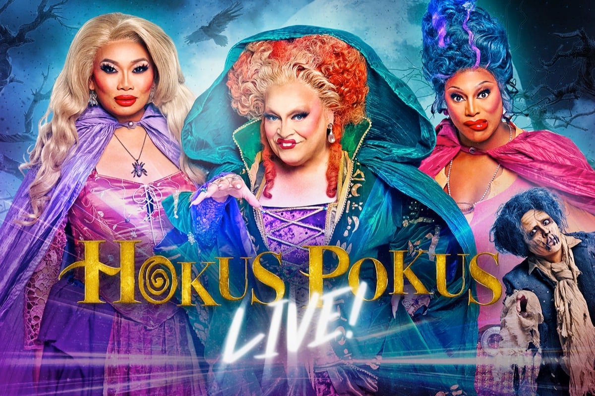 Quick Drag: Ginger, Jujubee, Sapphira & Landon put a spell on us with Hokus Pokus Live!