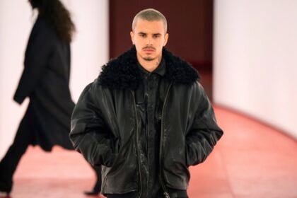 London Fashion Week/Spring Summer Romeo Beckham on the catwalk at the H&M&180 show