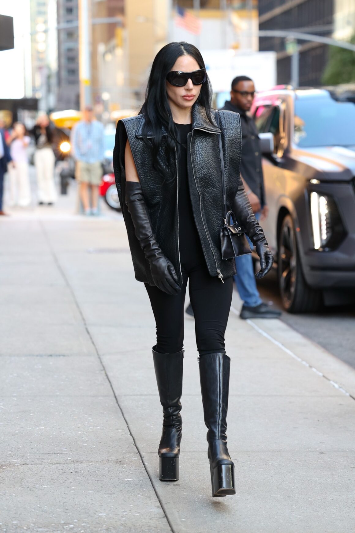 Lady Gaga At 'The Late Show With Stephen Colbert' Show Studios
