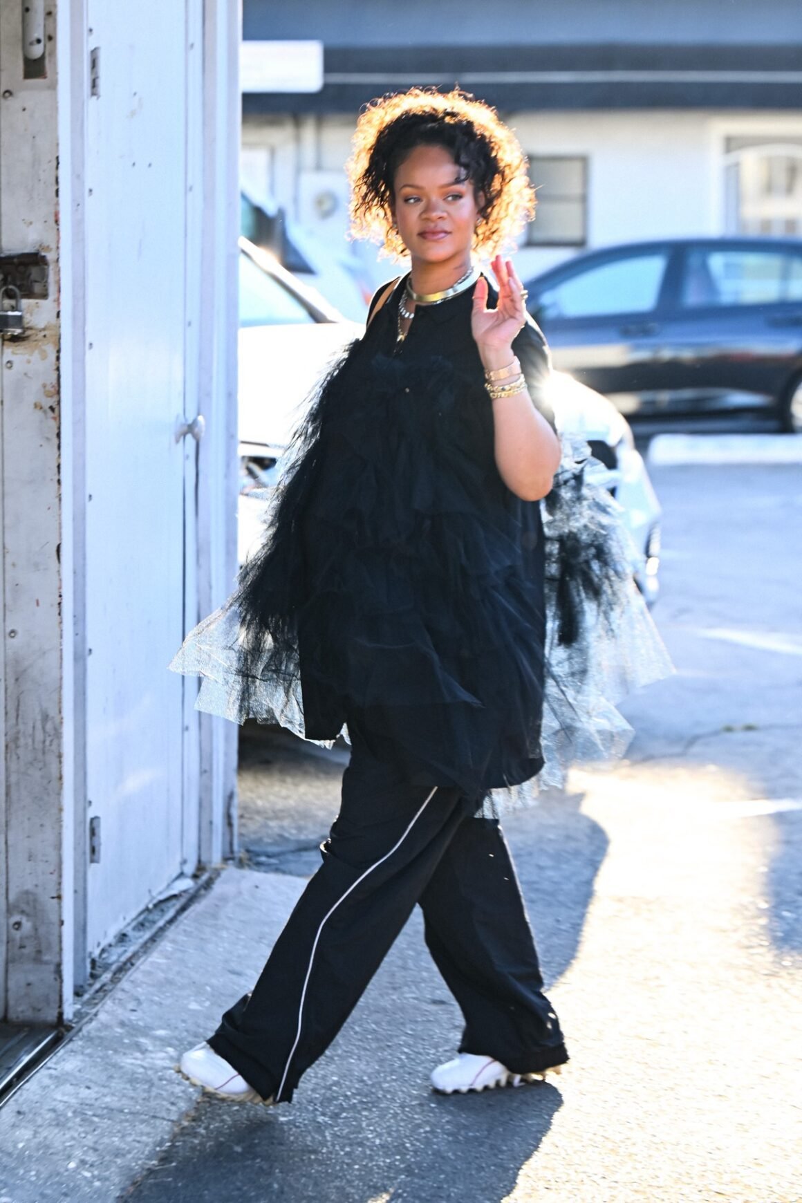 Pregnant Rihanna out in Los Angeles