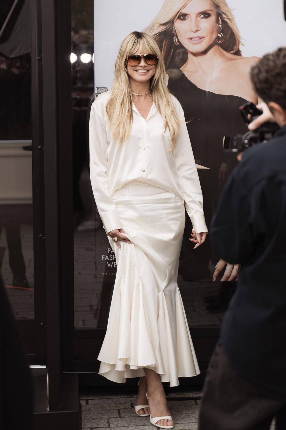 Heidi Klum at L'Oréal Paris pop-up opening In Dusseldorf
