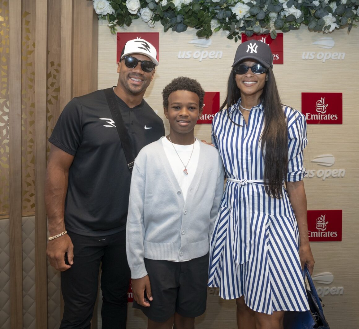 Russell Wilson, Future Zahir Wilburn, and Ciara