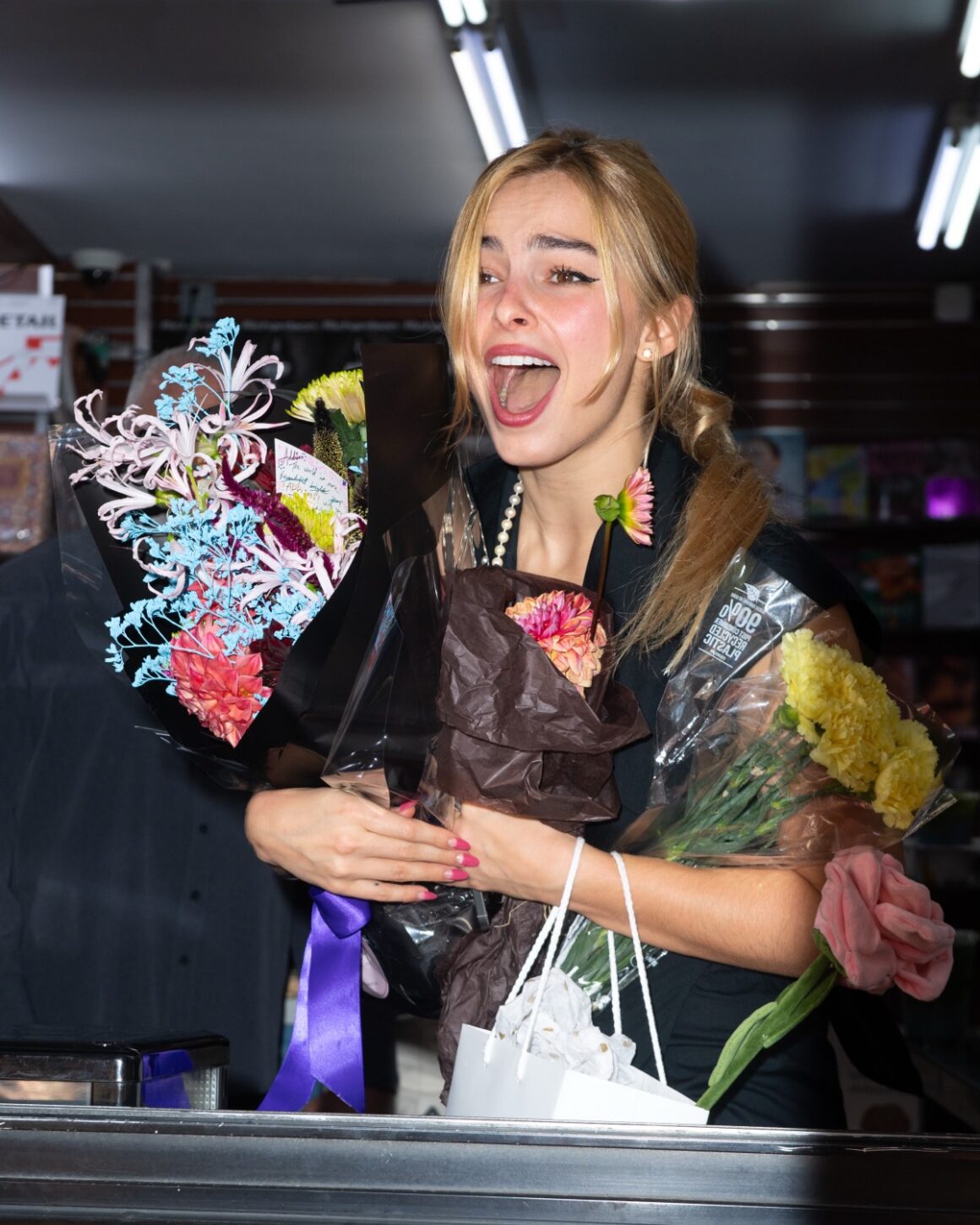 Addison Rae W magazine Cover Signing At Mulberry Iconic Magazines & Cafe