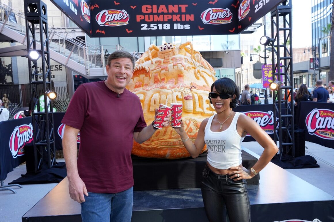 Raising Cane's Unveils Giant Jack-O'-Lantern with Todd Graves and Celebrity Friends at Hollywood & Highland in Los Angeles