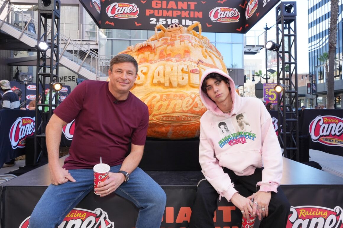 Raising Cane's Unveils Giant Jack-O'-Lantern with Todd Graves and Celebrity Friends at Hollywood & Highland in Los Angeles