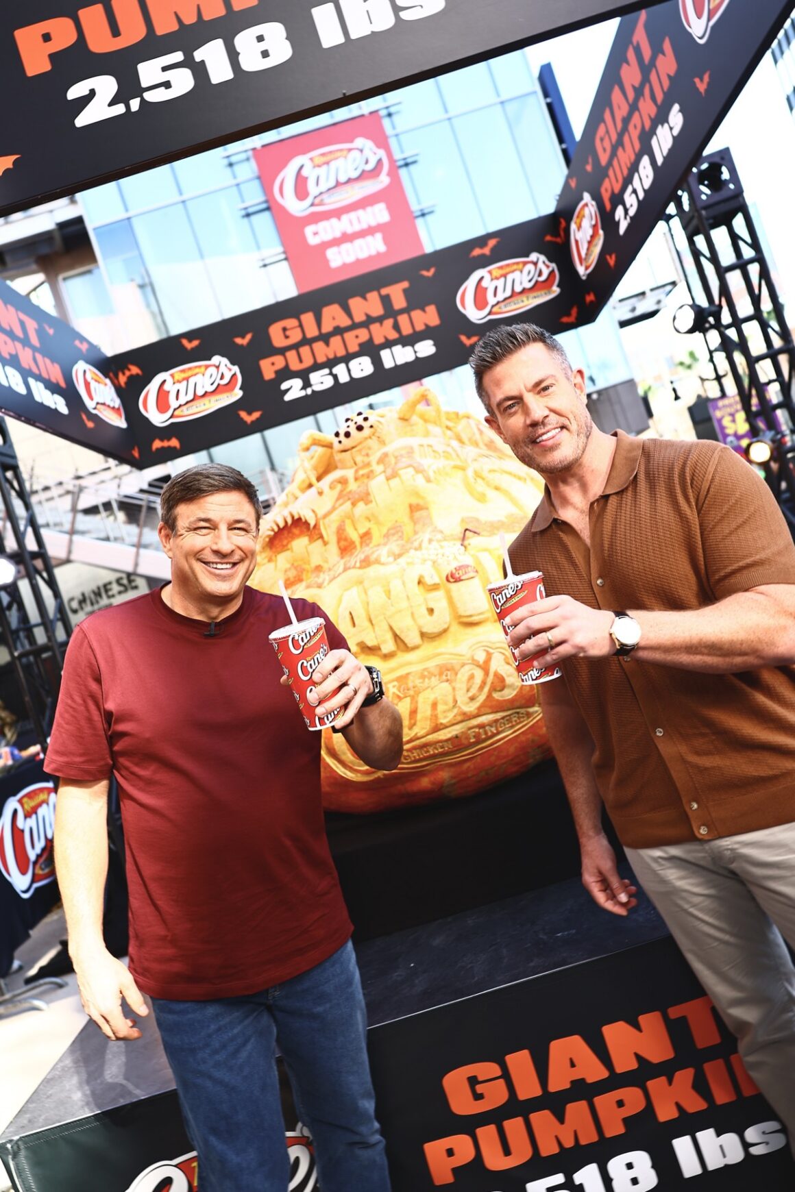 Raising Cane's Unveils Giant Jack-O'-Lantern with Todd Graves and Celebrity Friends at Hollywood & Highland in Los Angeles