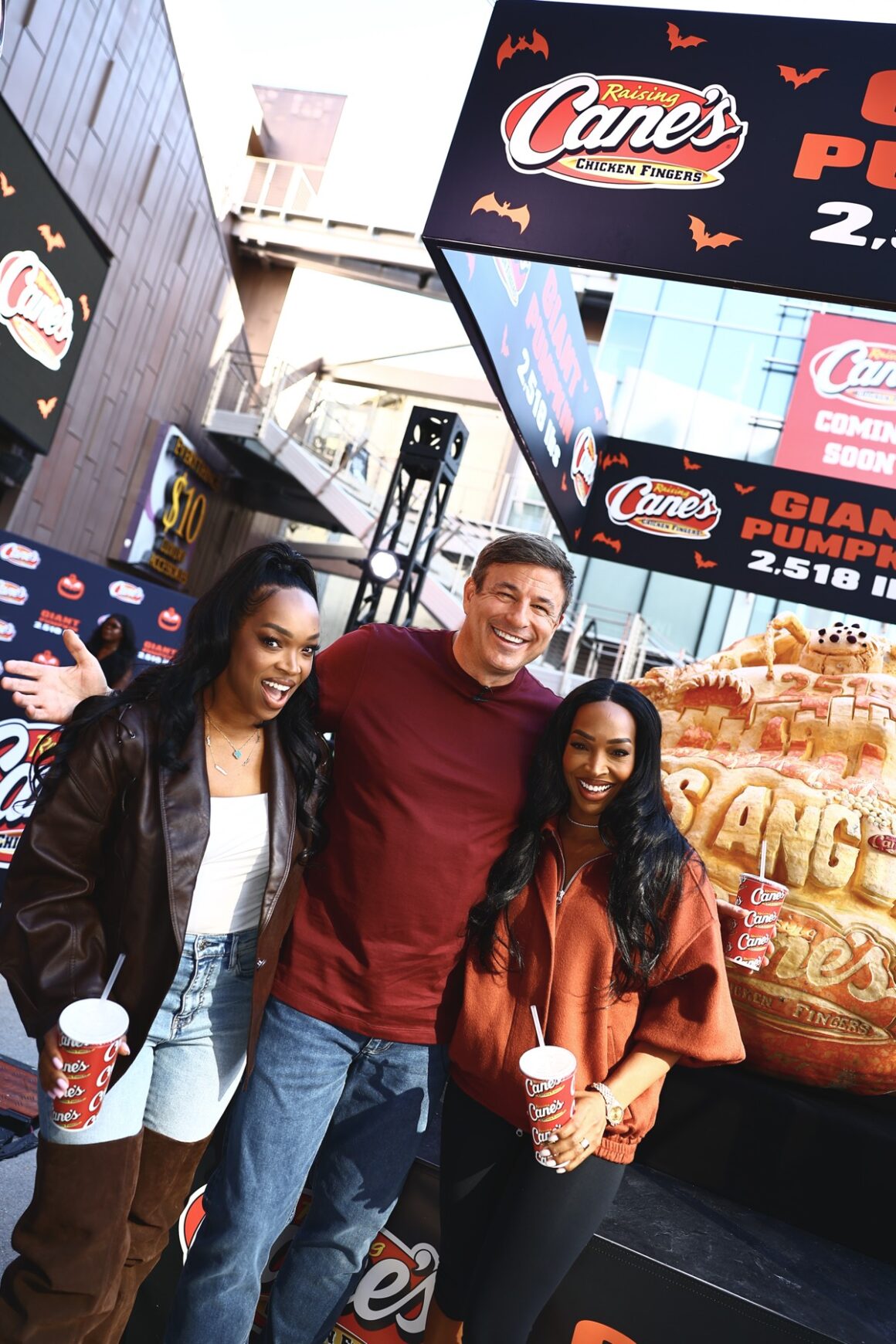 Raising Cane's Unveils Giant Jack-O'-Lantern with Todd Graves and Celebrity Friends at Hollywood & Highland in Los Angeles