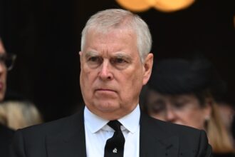 Prince Andrew Requiem Mass For The Duchess Of Kent At Westminster Cathedral