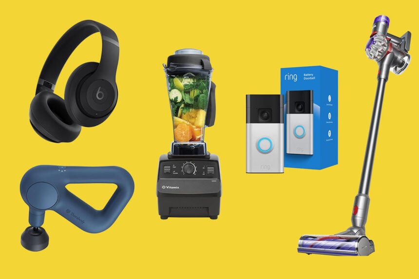 Beats, TheraGun, Vitamix, Ring, Dyson