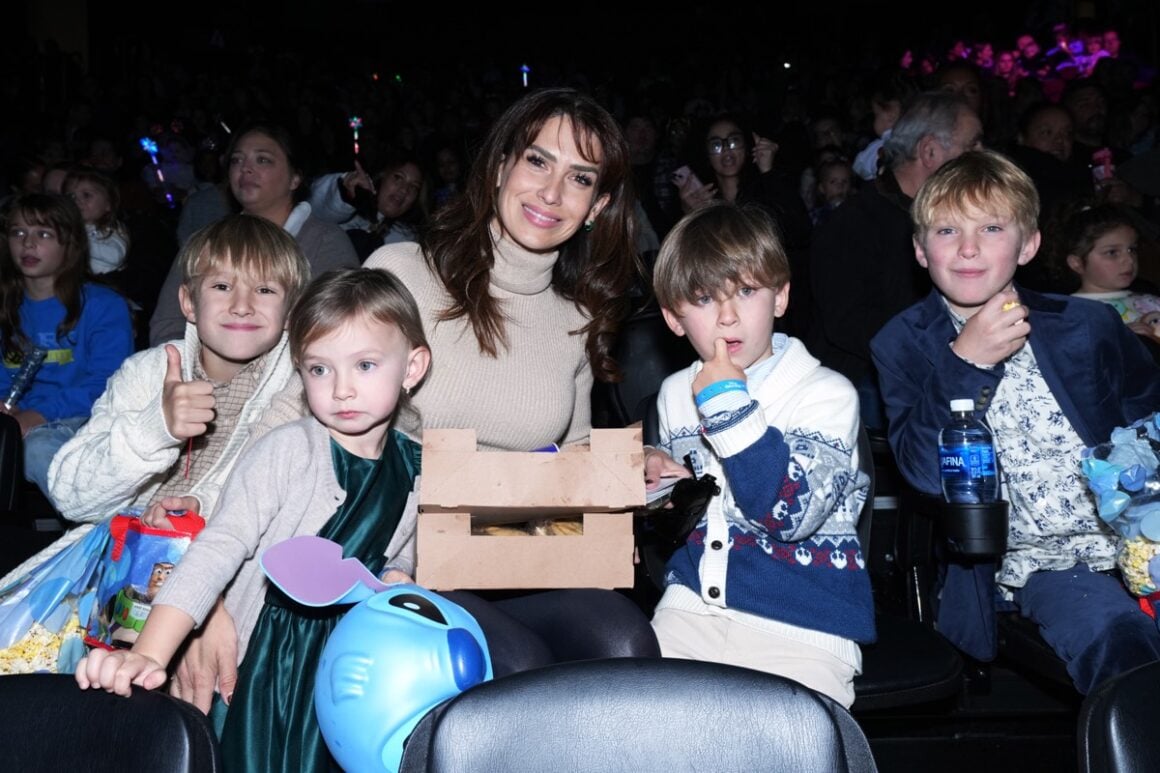Celebrities and their families joined Mickey Mouse and Minnie Mouse at Disney On Ice presents Jump In! at Prudential Center
