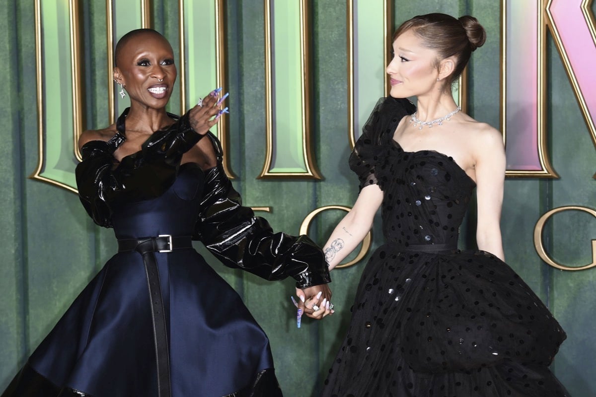 Cynthia Erivo springs into action to protect Ariana Grande after fan breaches security at Wicked premiere