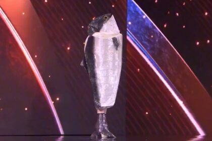 Miss Norway's giant salmon