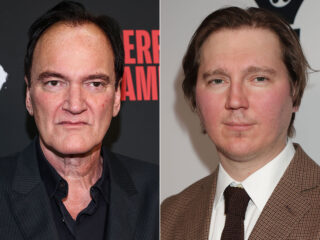 Quentin Tarantino and Paul Dano