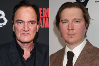 Quentin Tarantino and Paul Dano