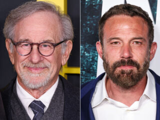 Steven Spielberg and Ben Affleck