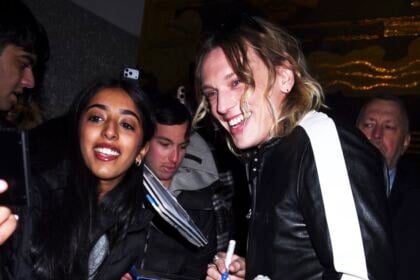 Jamie Campbell Bower Outside 'The Tonight Show Starring Jimmy Fallon' Studios