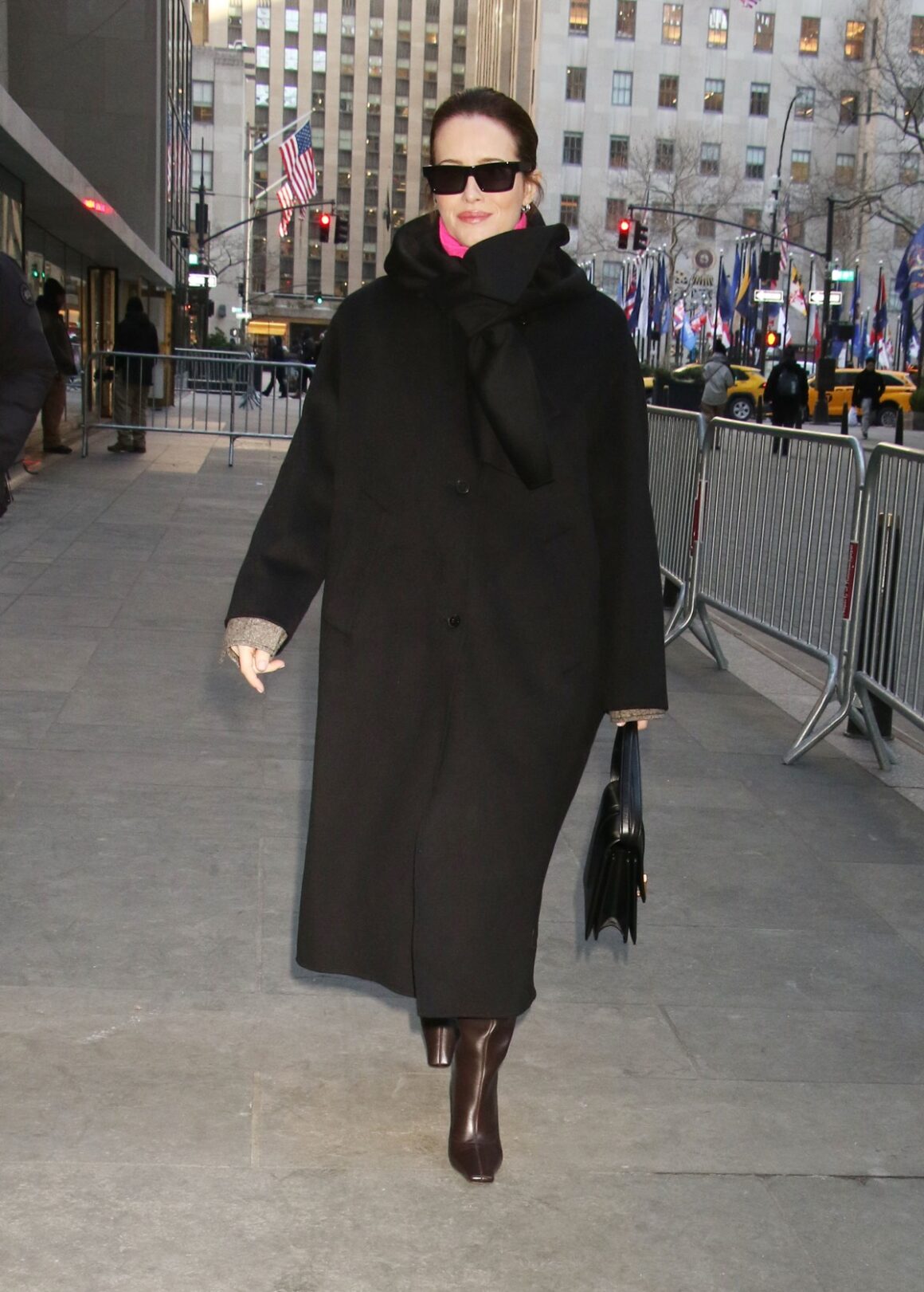 Claire Foy outside the 'Today' show studios