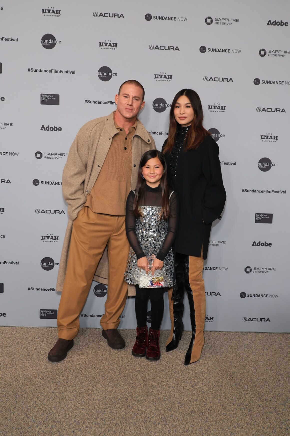 Channing Tatum, Mason Reeves, and Gemma Chan