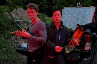 Connor Storrie and Hudson Williams