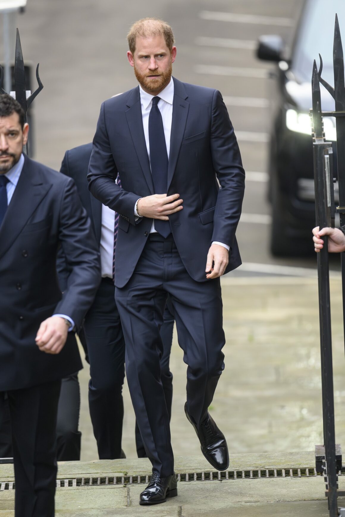 Prince Harry Arrives For Associated Newspapers Trial