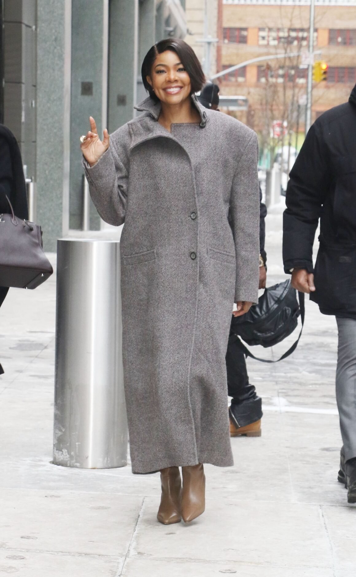 Gabrielle Union outside 'LIVE with Kelly and Mark' studios